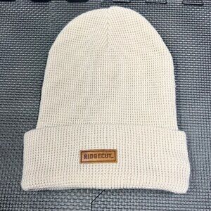 Ridgecut Beige Knit Beanie Hat With Folded Cuff Ribbed Design For Men & Women